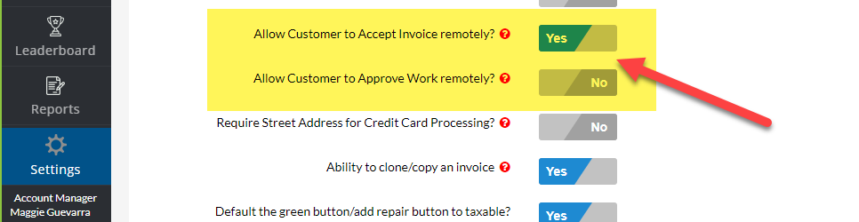 Tuesday Tool Tip – Remote Invoice Settings
