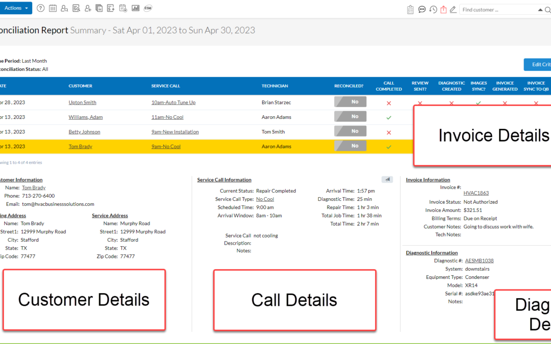 Tuesday Tool Tip – Reconciliation Report
