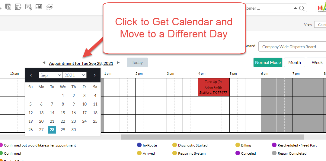 Tuesday Tool Tip – P3 HVAC Software – Dispatch Board Short Cut