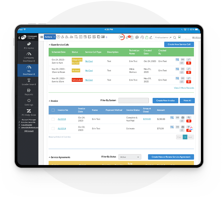 Customer History customer-list